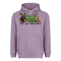 Lavender Peace Love Baby Baboon Heavyweight Hoodie - LillyAllenDesigns