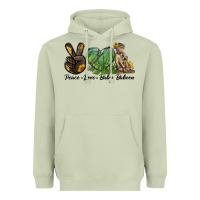 Matcha Peace Love Baby Baboon Heavyweight Hoodie - LillyAllenDesigns