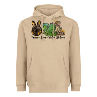Mushroom Peace Love Baby Baboon Heavyweight Hoodie - LillyAllenDesigns