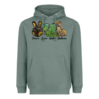 Sage Peace Love Baby Baboon Heavyweight Hoodie - LillyAllenDesigns