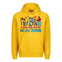 Lemon this teacher wears her her on her sleeve Premium Hoodie - NancyCooperArtShop