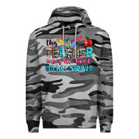 Slate Camo this teacher wears her her on her sleeve Premium Hoodie - NancyCooperArtShop