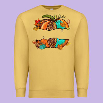 Custom Pumpkin Name Premium Sweatshirt Designed By Nancycooperartshop