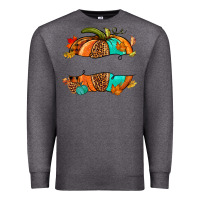 Charcoal Heather custom pumpkin name Premium Sweatshirt - NancyCooperArtShop
