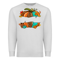 Dove Grey custom pumpkin name Premium Sweatshirt - NancyCooperArtShop
