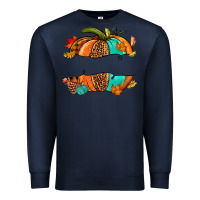 Navy custom pumpkin name Premium Sweatshirt - NancyCooperArtShop