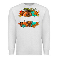 Oatmeal Heather custom pumpkin name Premium Sweatshirt - NancyCooperArtShop