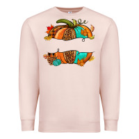 Pale Pink custom pumpkin name Premium Sweatshirt - NancyCooperArtShop