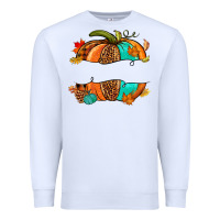 White custom pumpkin name Premium Sweatshirt - NancyCooperArtShop