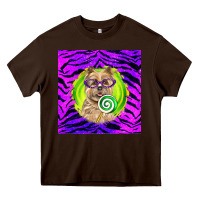Chocolate Brown Halloween Cairn Terrier Dog Heavy Core Tee - LillyAllenDesigns
