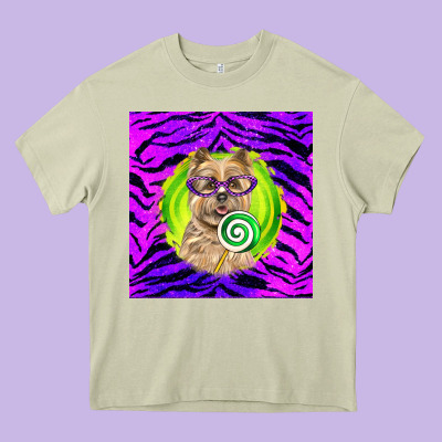 Halloween Cairn Terrier Dog Heavy Core Tee Designed By Lillyallendesigns