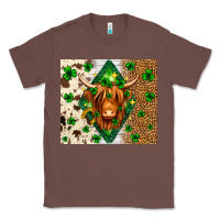 Chestnut St. Patrick's Day Highland cow Classic Tee - Neo Western