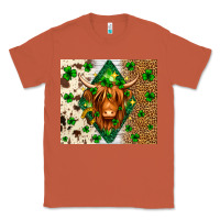 Copper St. Patrick's Day Highland cow Classic Tee - Neo Western
