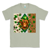 Matcha St. Patrick's Day Highland cow Classic Tee - Neo Western