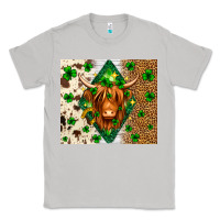Moon Dust St. Patrick's Day Highland cow Classic Tee - Neo Western