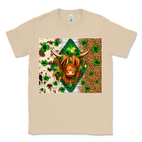 Mushroom St. Patrick's Day Highland cow Classic Tee - Neo Western