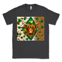 Smoke St. Patrick's Day Highland cow Classic Tee - Neo Western