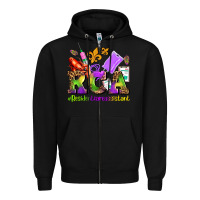 Black mardi gras rca resident care assistant Zipper Hoodie - AdoDesignShop