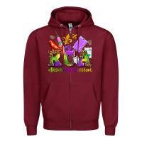 Burgundy mardi gras rca resident care assistant Zipper Hoodie - AdoDesignShop