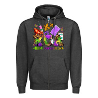 Charcoal Heather mardi gras rca resident care assistant Zipper Hoodie - AdoDesignShop