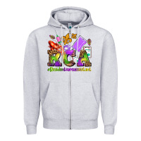 Heather Grey mardi gras rca resident care assistant Zipper Hoodie - AdoDesignShop