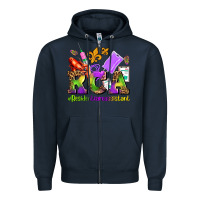Navy mardi gras rca resident care assistant Zipper Hoodie - AdoDesignShop