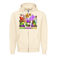 Sandshell mardi gras rca resident care assistant Zipper Hoodie - AdoDesignShop