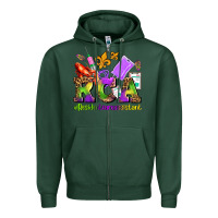 Sports Green mardi gras rca resident care assistant Zipper Hoodie - AdoDesignShop