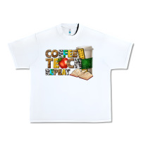 White coffee teach repeat Urban Heavy Tee - texasbilliewilder