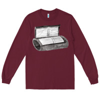 Burgundy wrist coach Long Sleeve Tee - FaDigitalArtStudio