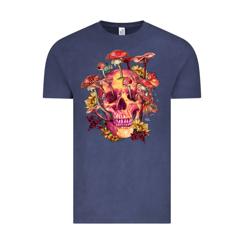 Floral Skeleton With Mushrooms Vintage Tee by RanaPortraitStore | Teevron