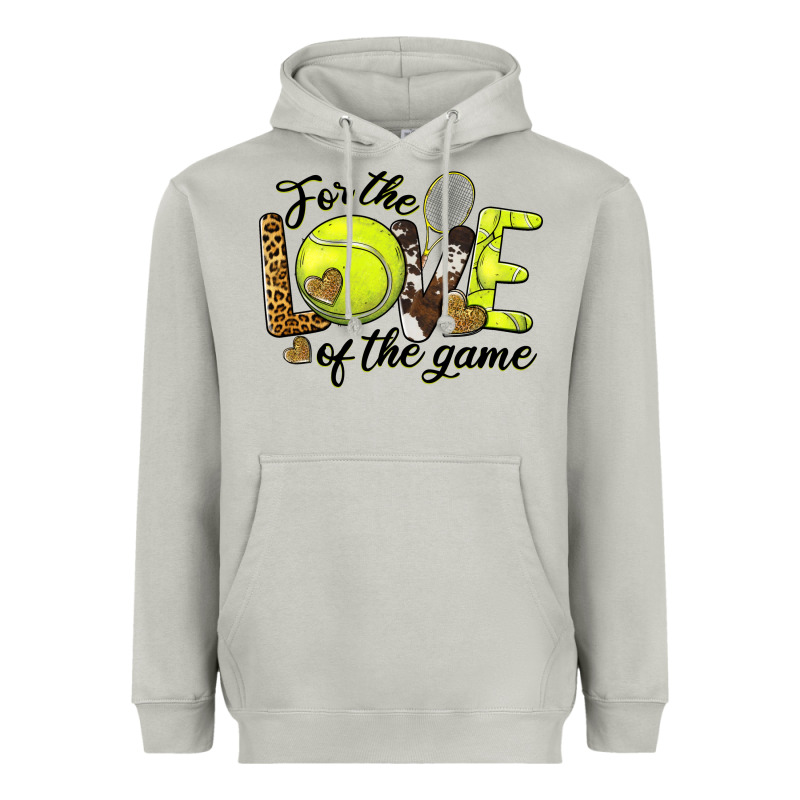 For The Love Of The Game Tennis Heavyweight Hoodie by BarkalooDesign | Teevron