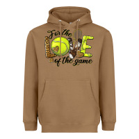 Toasted Coconut for the love of the game tennis Heavyweight Hoodie - BarkalooDesign