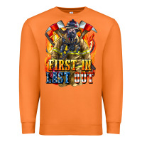 Carrot First In last Out American Firefighter Premium Sweatshirt - LillyAllenDesigns