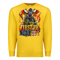 Lemon First In last Out American Firefighter Premium Sweatshirt - LillyAllenDesigns