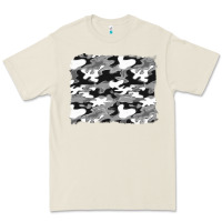 Bone black and white camouflage background Premium Tee - Artiststas