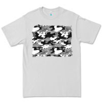 Dove Grey black and white camouflage background Premium Tee - Artiststas