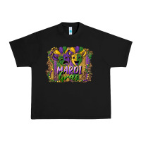 Black mardi gras mask with leopard background Urban Heavy Tee - RanaPortraitStore