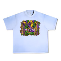 Grape Ice mardi gras mask with leopard background Urban Heavy Tee - RanaPortraitStore