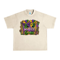Sandshell mardi gras mask with leopard background Urban Heavy Tee - RanaPortraitStore