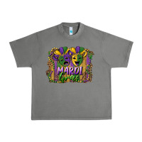 Tornado mardi gras mask with leopard background Urban Heavy Tee - RanaPortraitStore