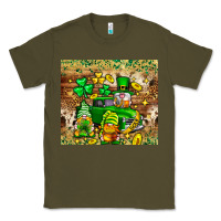 Army Green St. Patrick's Day gnomies truck tumbler Classic Tee - Neo Western
