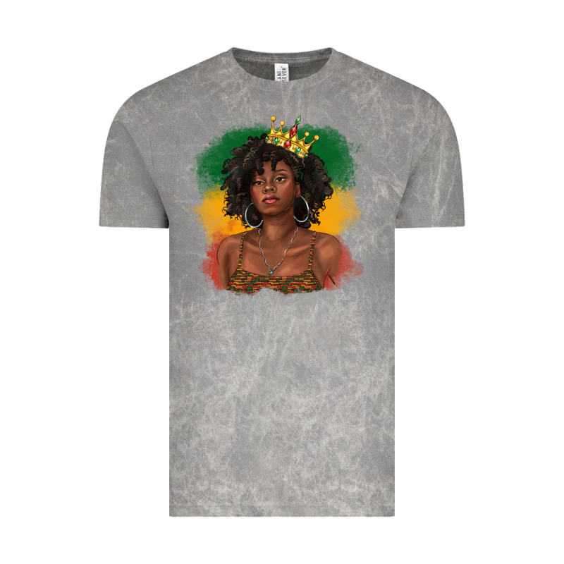 Black Queen With Juneteenth Flag Vintage Tee by texasbilliewilder | Teevron