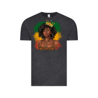 Vintage Black black queen with juneteenth flag Vintage Tee - texasbilliewilder
