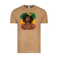 Vintage Camel black queen with juneteenth flag Vintage Tee - texasbilliewilder