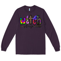 Plum witch please Long Sleeve Tee - CowhideDigitalArt