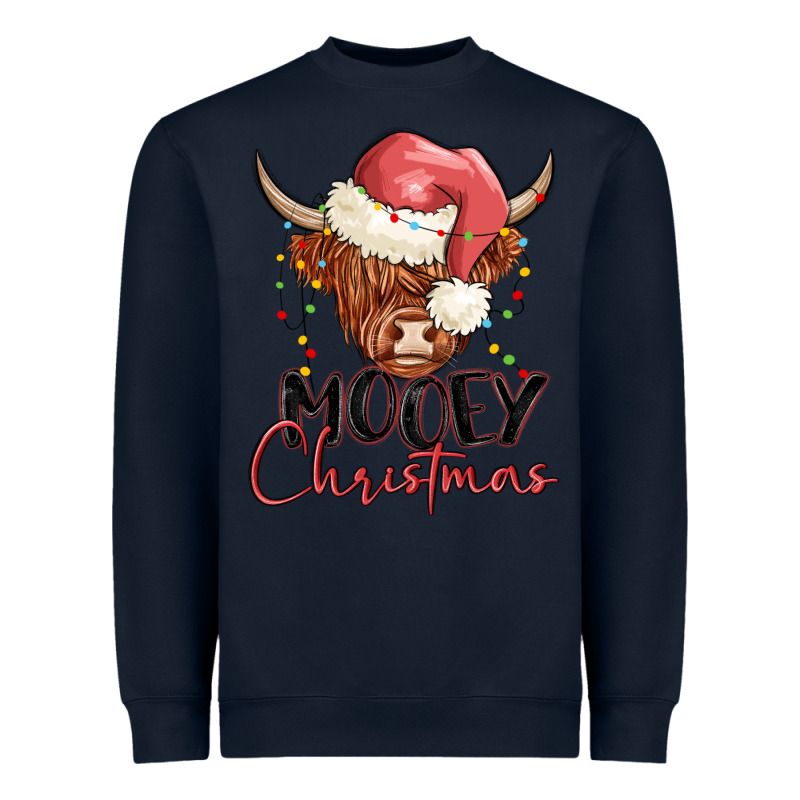 Mooey Christmas Heavyweight Sweatshirt by MaliasSmallBusiness | Teevron