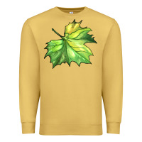 Antique Gold green leaf Premium Sweatshirt - BarkalooDesign