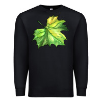 Black green leaf Premium Sweatshirt - BarkalooDesign