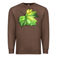 Chestnut green leaf Premium Sweatshirt - BarkalooDesign